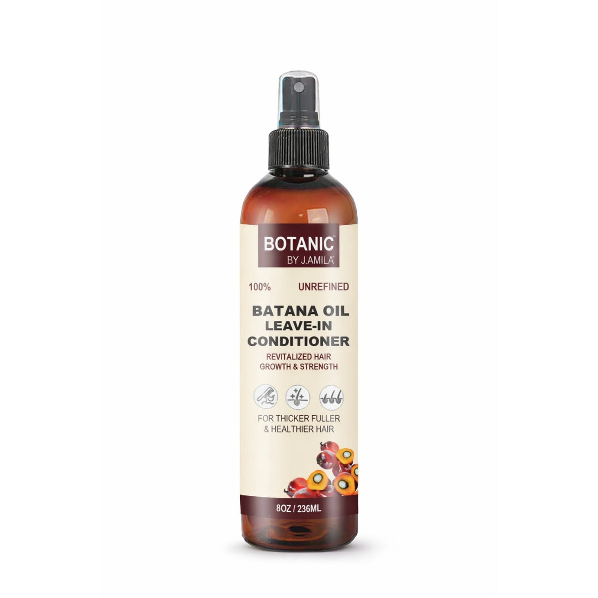 Botanic 100% Unrefined Batana Oil Leave-In Conditioner – Lightweight Moisture &amp; Strength Spray 8 oz