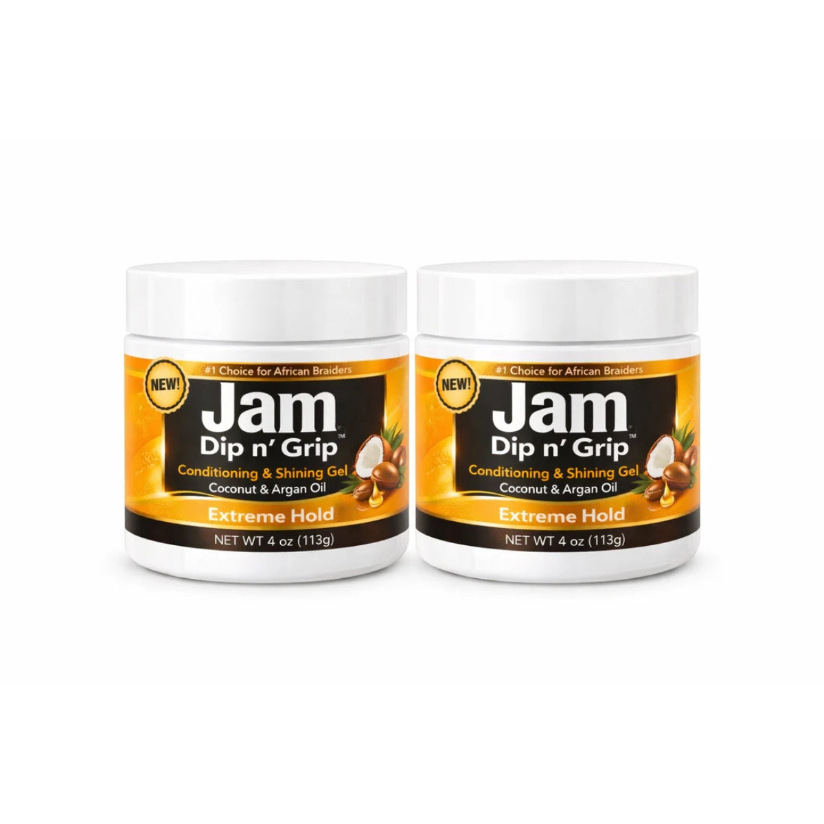 Jam Dip n’ Grip® Extreme Hold Conditioning &amp; Shining Gel 2 Pack (4oz Each)
