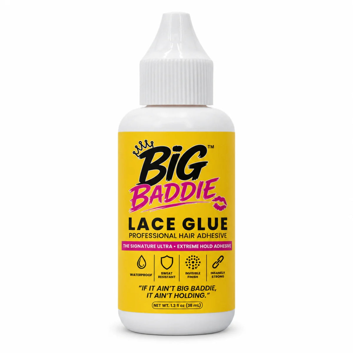 BIG BADDIE Lace Glue – Extreme Hold Waterproof Wig Adhesive (1.3oz / 38mL)