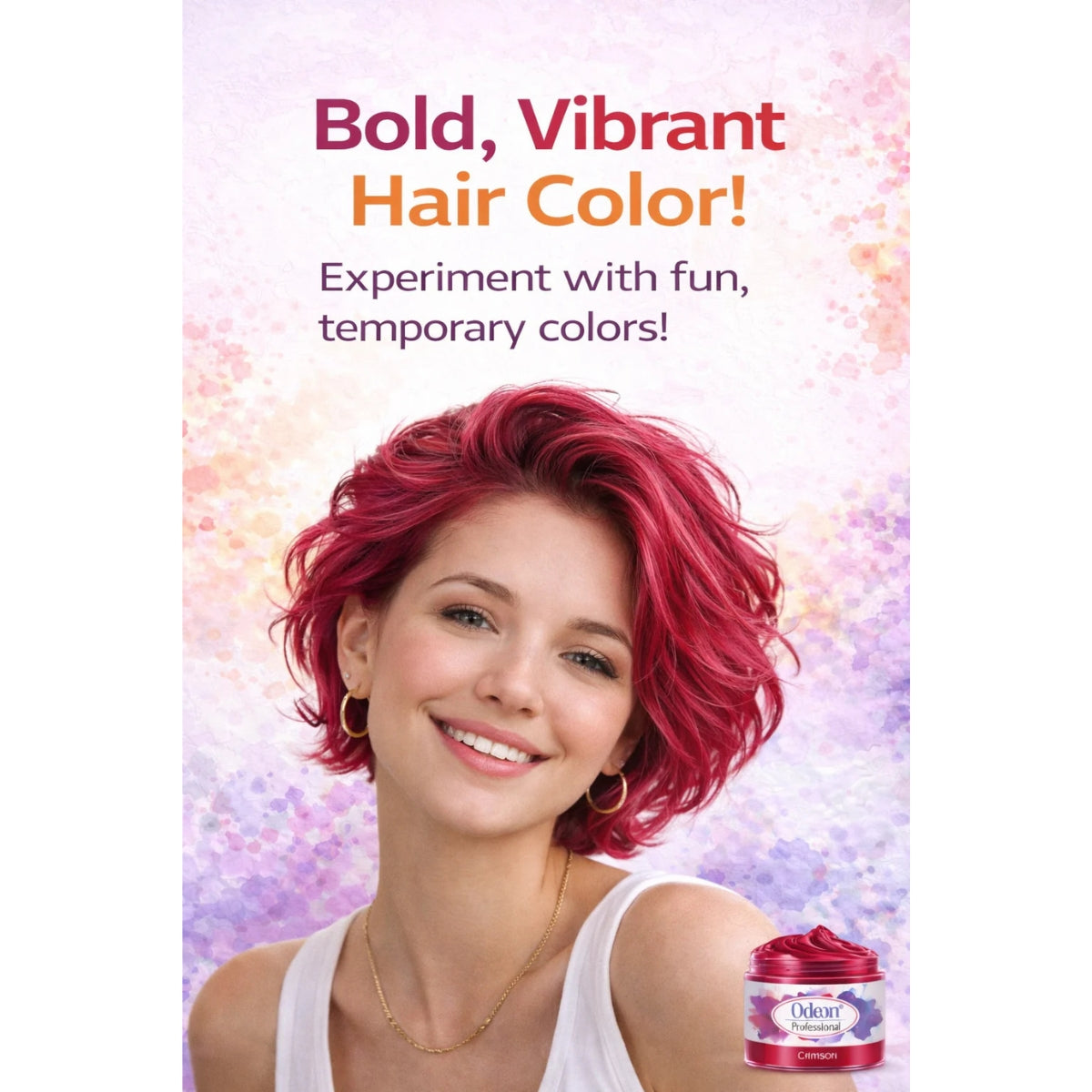 Odeon Professional CRIMSON Hair Color Wax, Temporary Hair Dye for Men &amp; Women  (4.23oz)