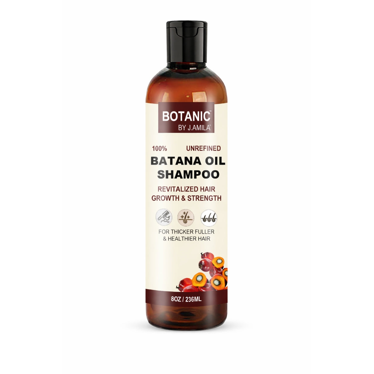 Botanic 100% Unrefined Batana Oil Shampoo – For Thicker, Fuller &amp; Healthier Hair 8 oz