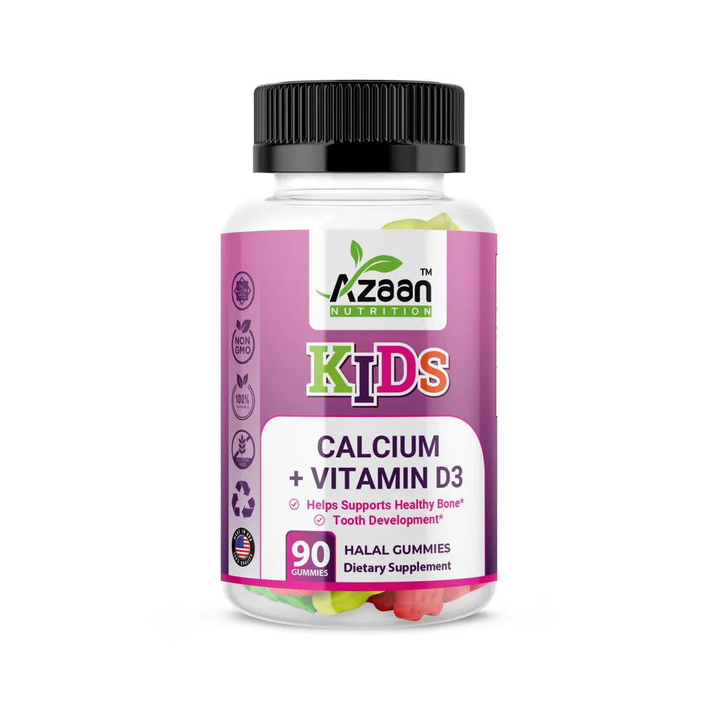 Azaan Nutrition Kids Calcium + Vitamin D3 90ct