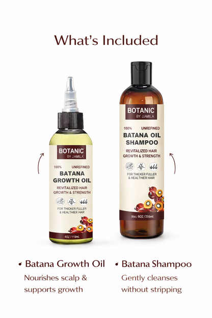 Botanic Hair Care. 100% Unrefined Scalp &amp; Growth Treatment Bundle