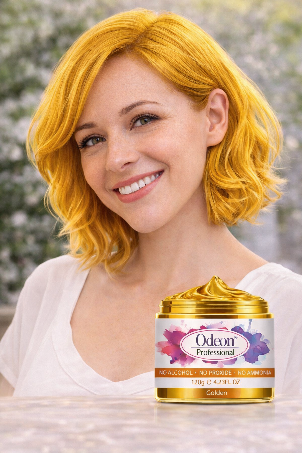 Odeon Professional Hair Color Wax Temporary Hair Dye For Women &amp; Men Gold (4.23oz)