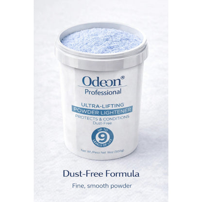 Odeon Professional Ultra-Lifting Powder Lightener Up to 9 Levels 16oz -500g