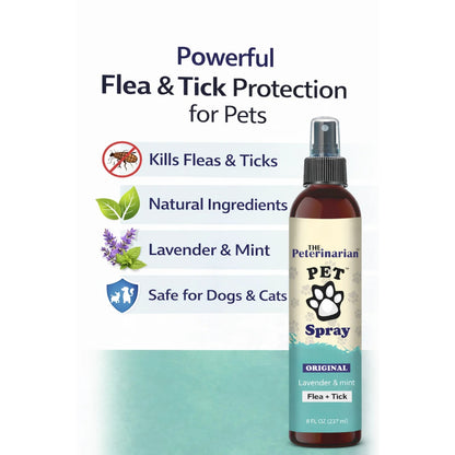 The PetErinarian™ Natural Flea &amp; Tick Spray – Lavender &amp; Mint 8oz