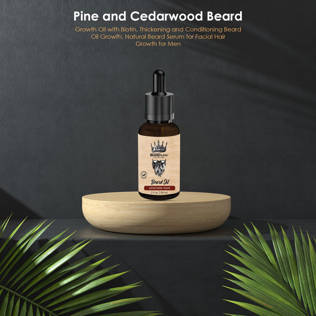 Beard Game Beard Oil Pine &amp; Cedarwood (2 fl oz)