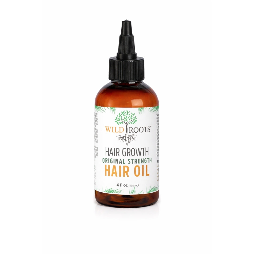 Wild Roots Original Strength Hair Growth Oil – Nourishing Scalp Treatment for Thicker, Stronger Hair (4oz)