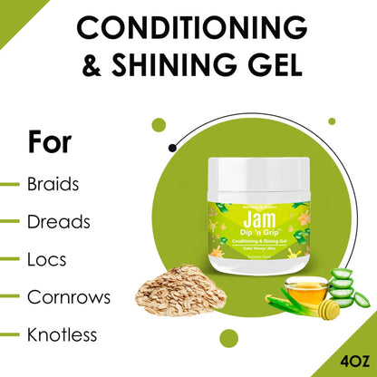 Jam Dip n Grip Conditioning &amp; Shining Gel Extreme Hold, All Hair Types (4oz)