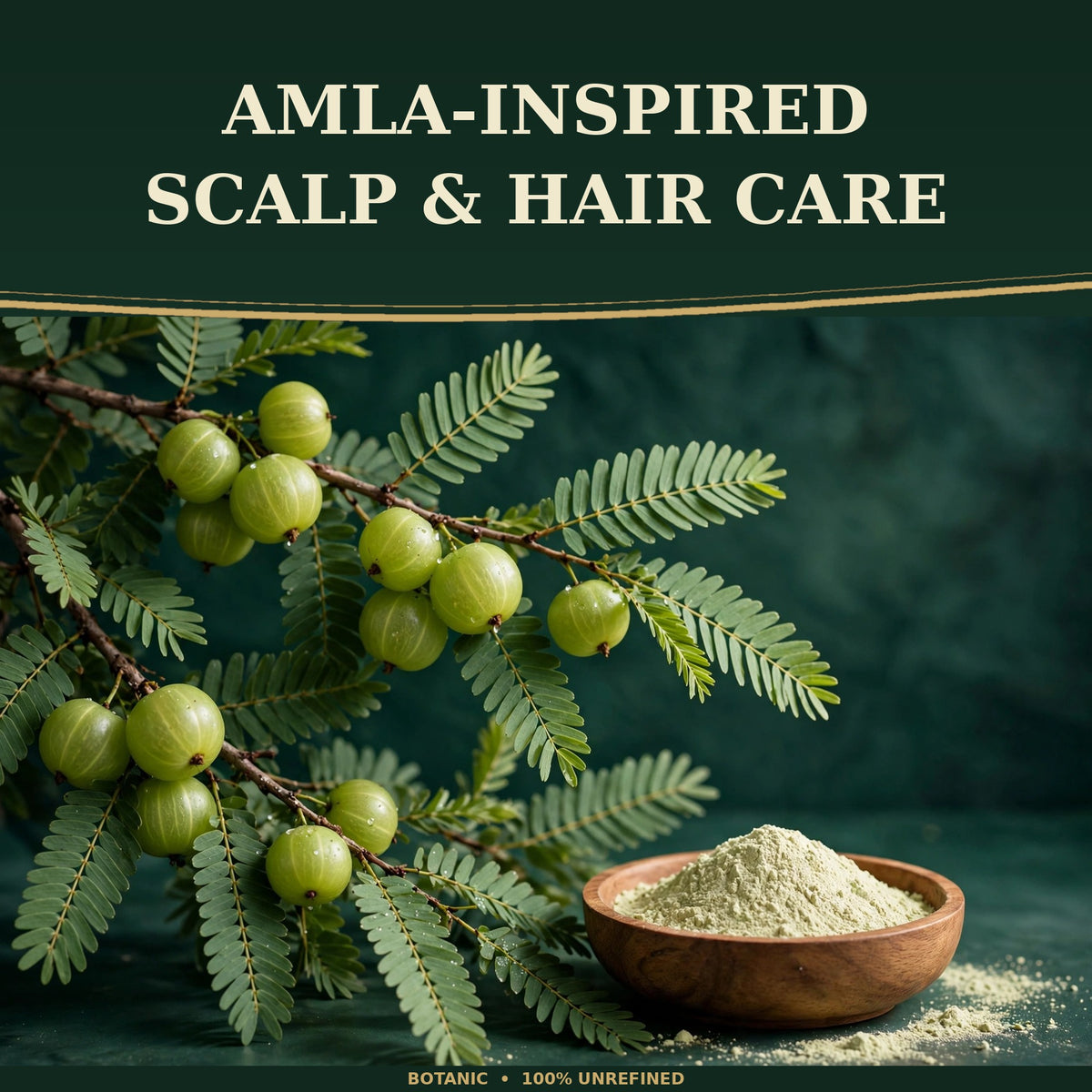 Botanic 100% Unrefined Amla Scalp &amp; Hair Serum - 2 fl oz