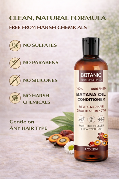 Clean formula Batana oil conditioner free from sulfates parabens and silicones
