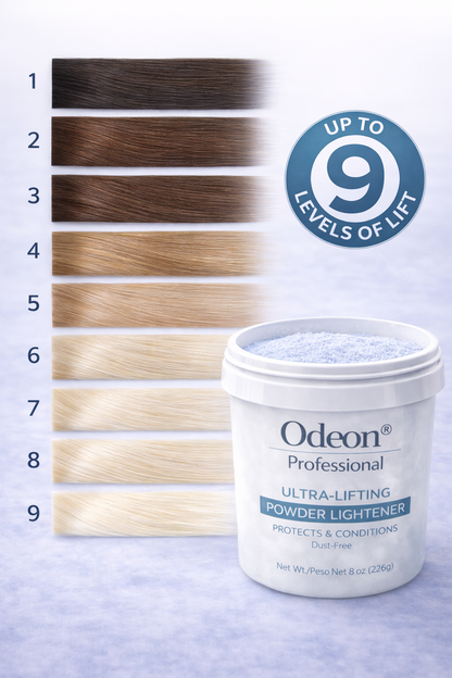 Odeon Professional Ultra-Lifting Powder Lightener up to 9 Levels 8oz (226g)
