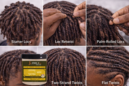 Jamila Natural Award-Winning– Xtra Tight Hold Twisting ‘N Locking Wax (8oz / 240ml)