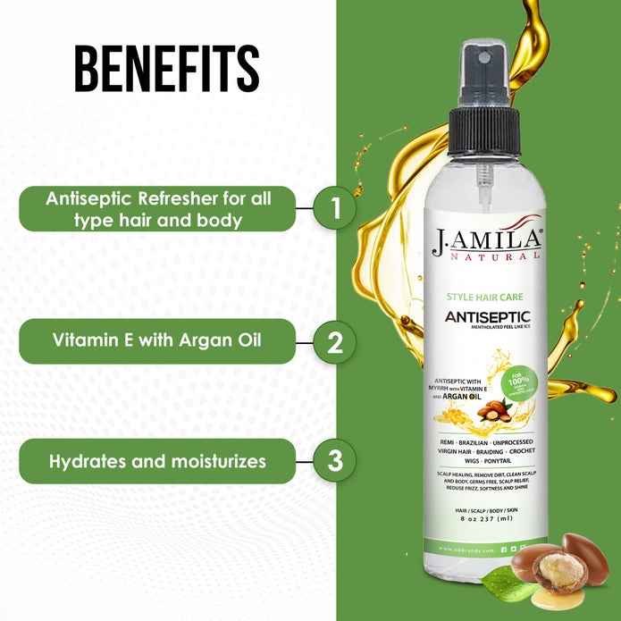 J. AMILA Natural Antiseptic Argan Oil (8oz)