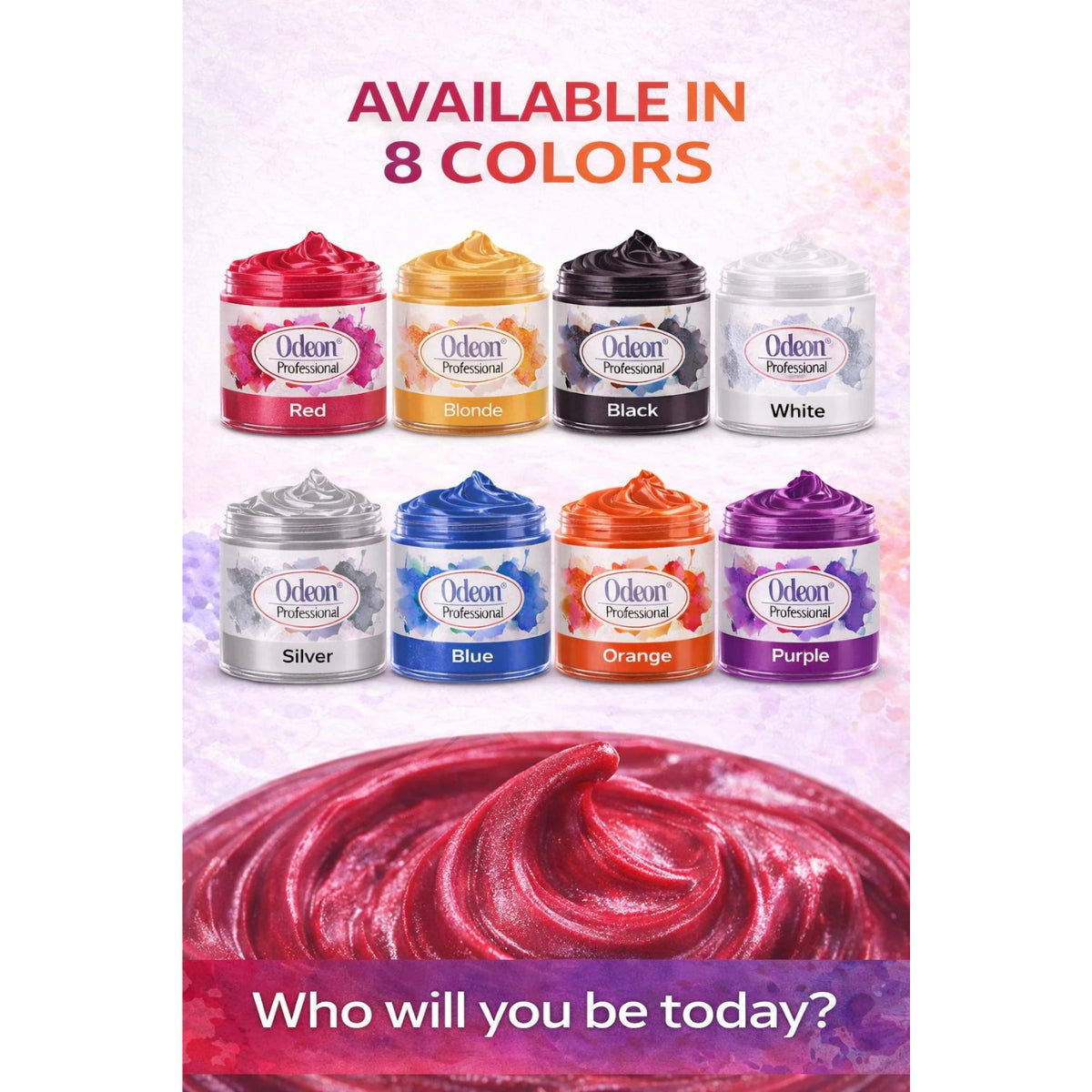Odeon Professional CRIMSON Hair Color Wax, Temporary Hair Dye for Men &amp; Women  (4.23oz)
