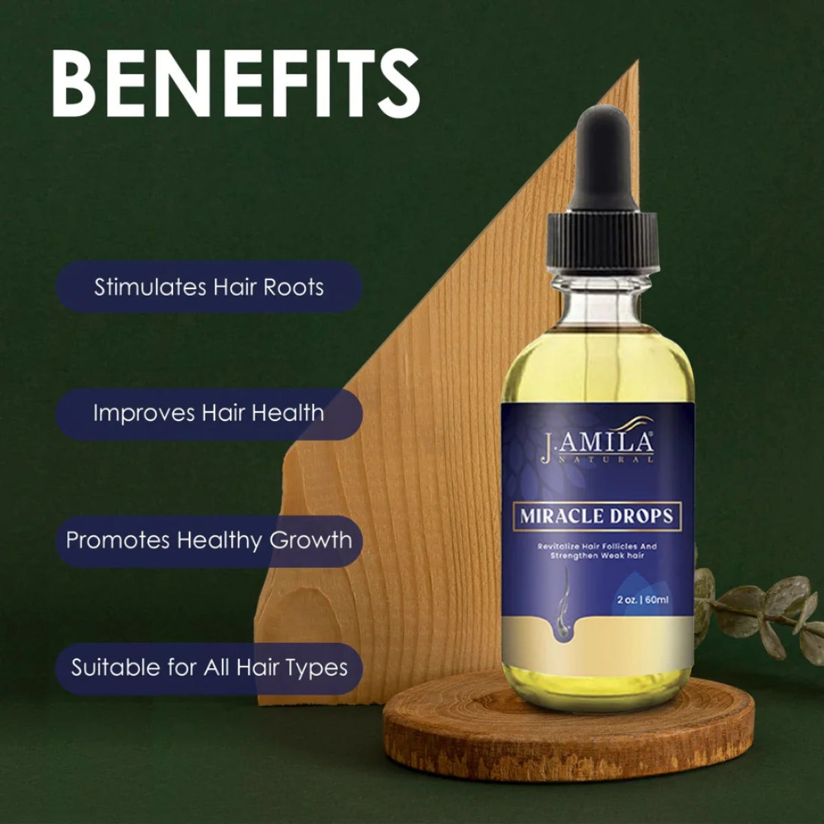 J. AMILA® Natural Miracle Drops (2oz)