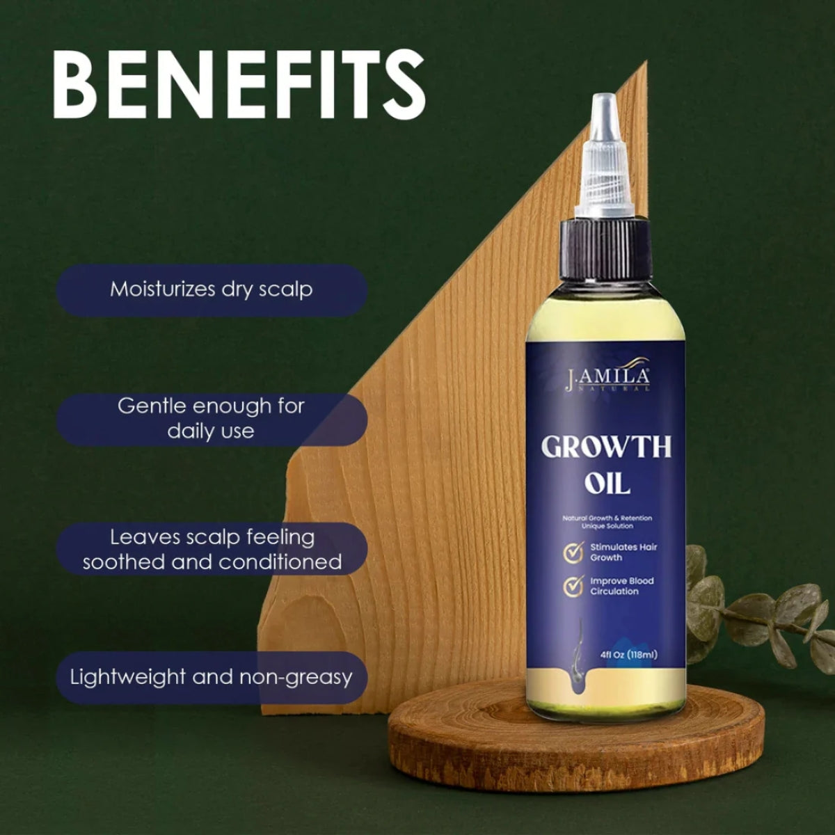 J.AMILA® Natural Growth Oil 4oz