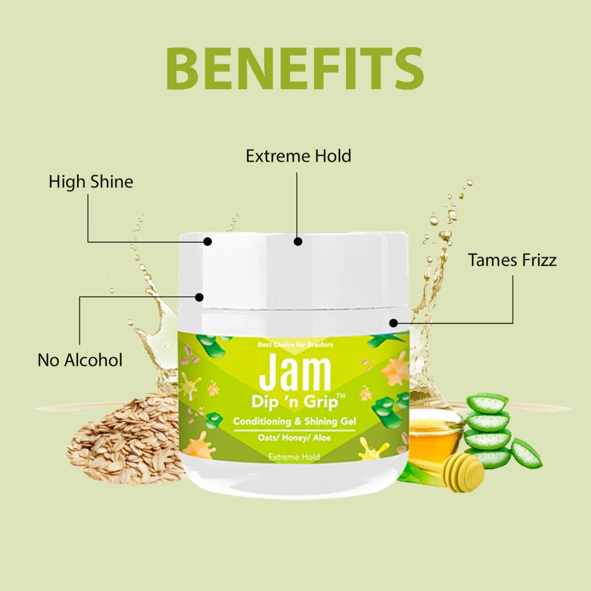 Jam Dip n Grip Conditioning &amp; Shining Gel Extreme Hold, All Hair Types (4oz)