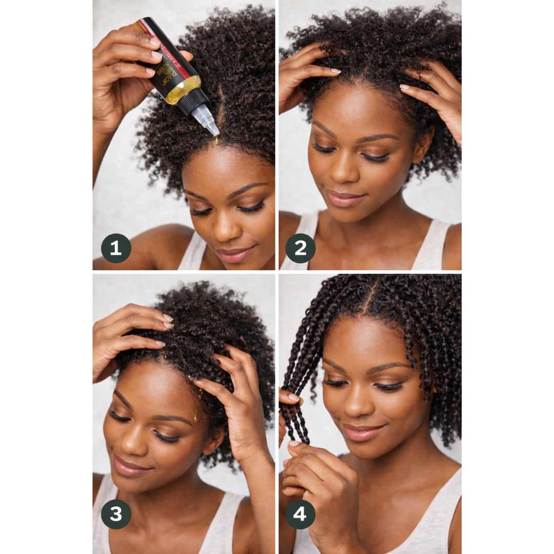 Black Girl Magic infused with gold press Unrefined Batana growth hair oil 4 Oz
