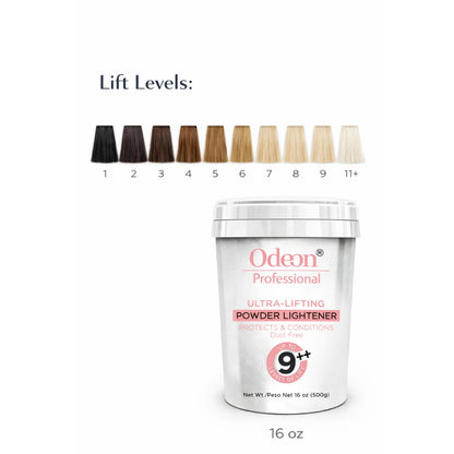 Odeon Professional Ultra-Lifting Powder Hair Lightener Up To 9++ Level 16oz
