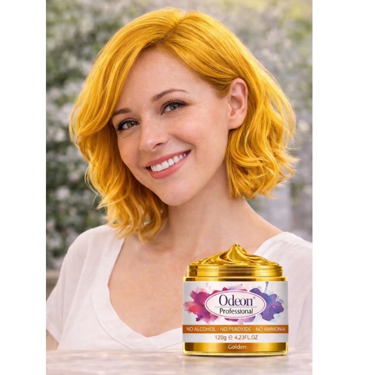 Odeon Professional Hair Color Wax Temporary Hair Dye For Women &amp; Men Gold (4.23oz)