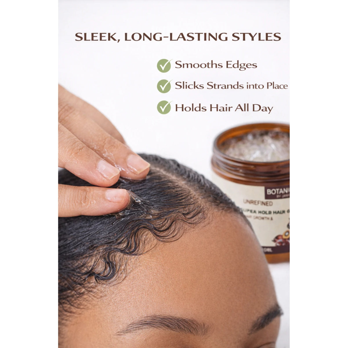 Botanic Batana Super Hold Hair Gel – Strong Hold, No Flakes (16oz)