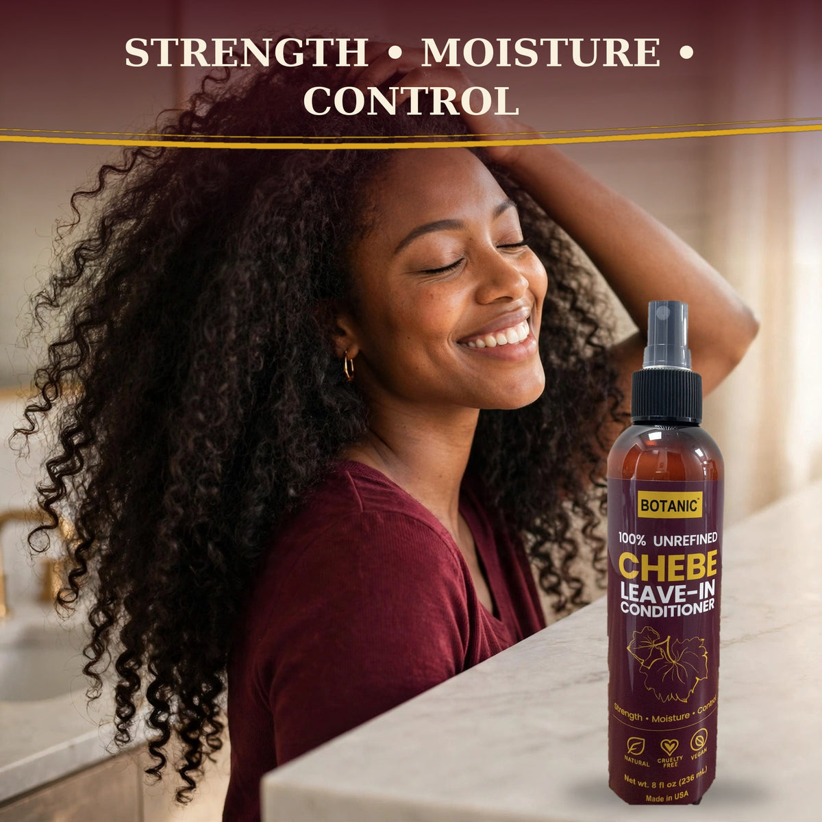 Botanic 100% Unrefined Chebe Leave-In Conditioner - 8 fl oz