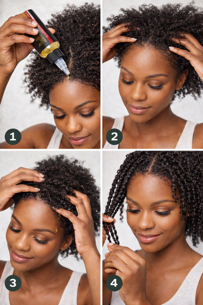 Black Girl Magic infused with gold press Unrefined Batana growth hair oil 4 Oz