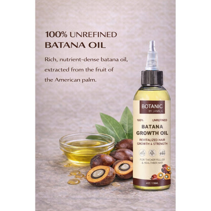 Botanic 100% Unrefined Batana Growth Oil Strengthen, Nourish &amp; Support Hair Growth 4 oz