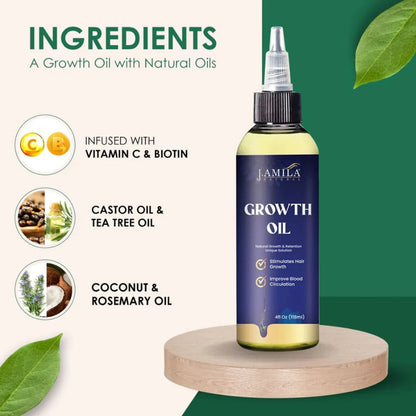 J.AMILA® Natural Growth Oil 4oz