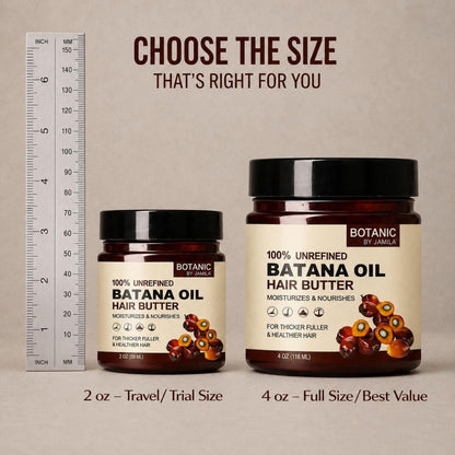Botanic Hair care Batana Hair Butter 100% Unrefined | Deep Moisture &amp; Strength (2oz &amp; 4oz)