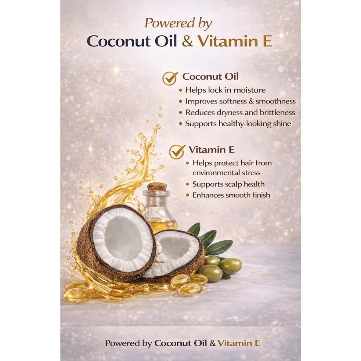 J. AMILA Natural Leave-In Conditioner &amp; Detangler with Vitamin E &amp; Coconut Oil – Heat &amp; UV Protection for Natural, Wigs, Braids &amp; Synthetic Hair (8 oz)