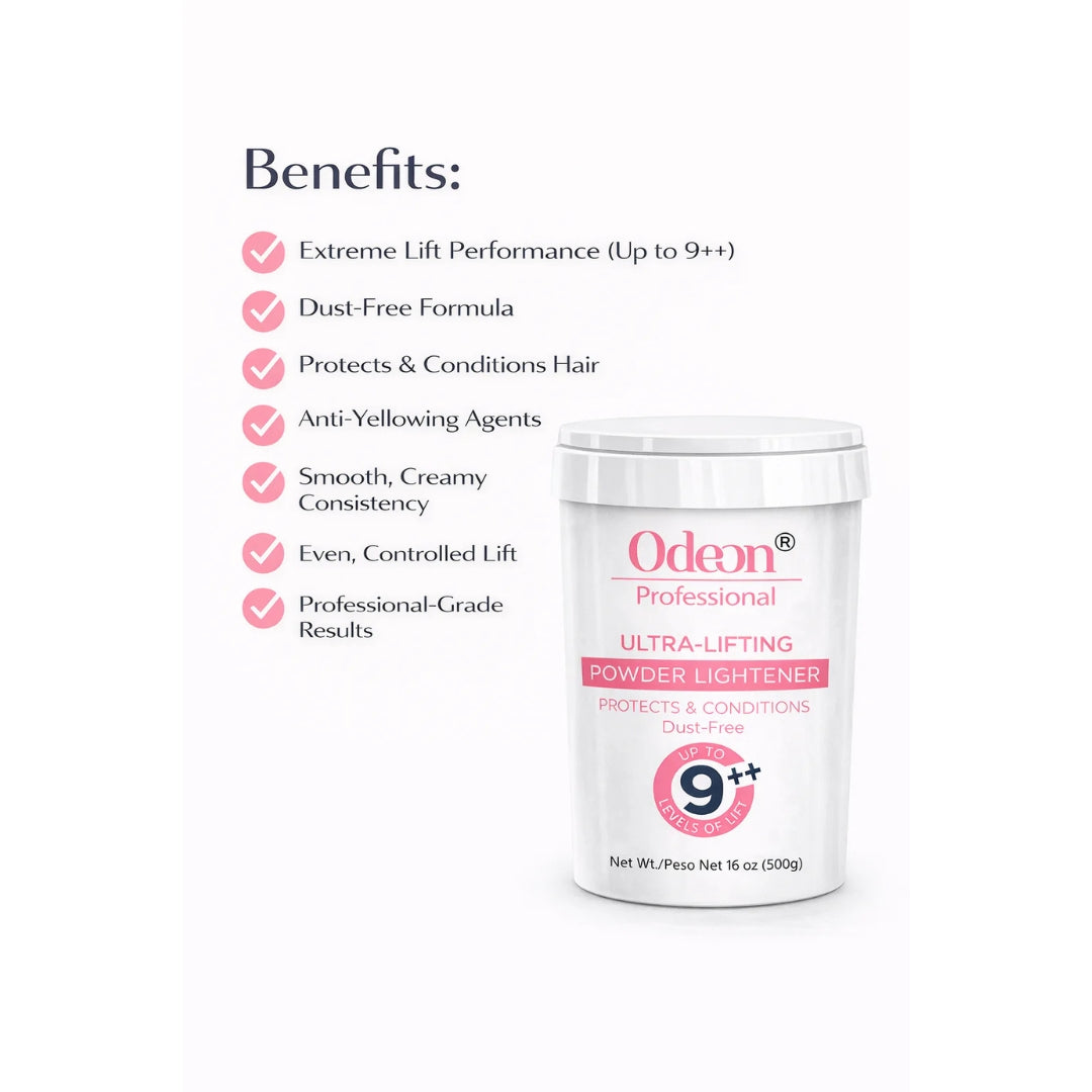 Odeon Professional Ultra-Lifting Powder Hair Lightener Up To 9++ Level 16oz