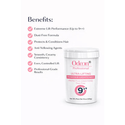 Odeon Professional Ultra-Lifting Powder Hair Lightener Up To 9++ Level 16oz