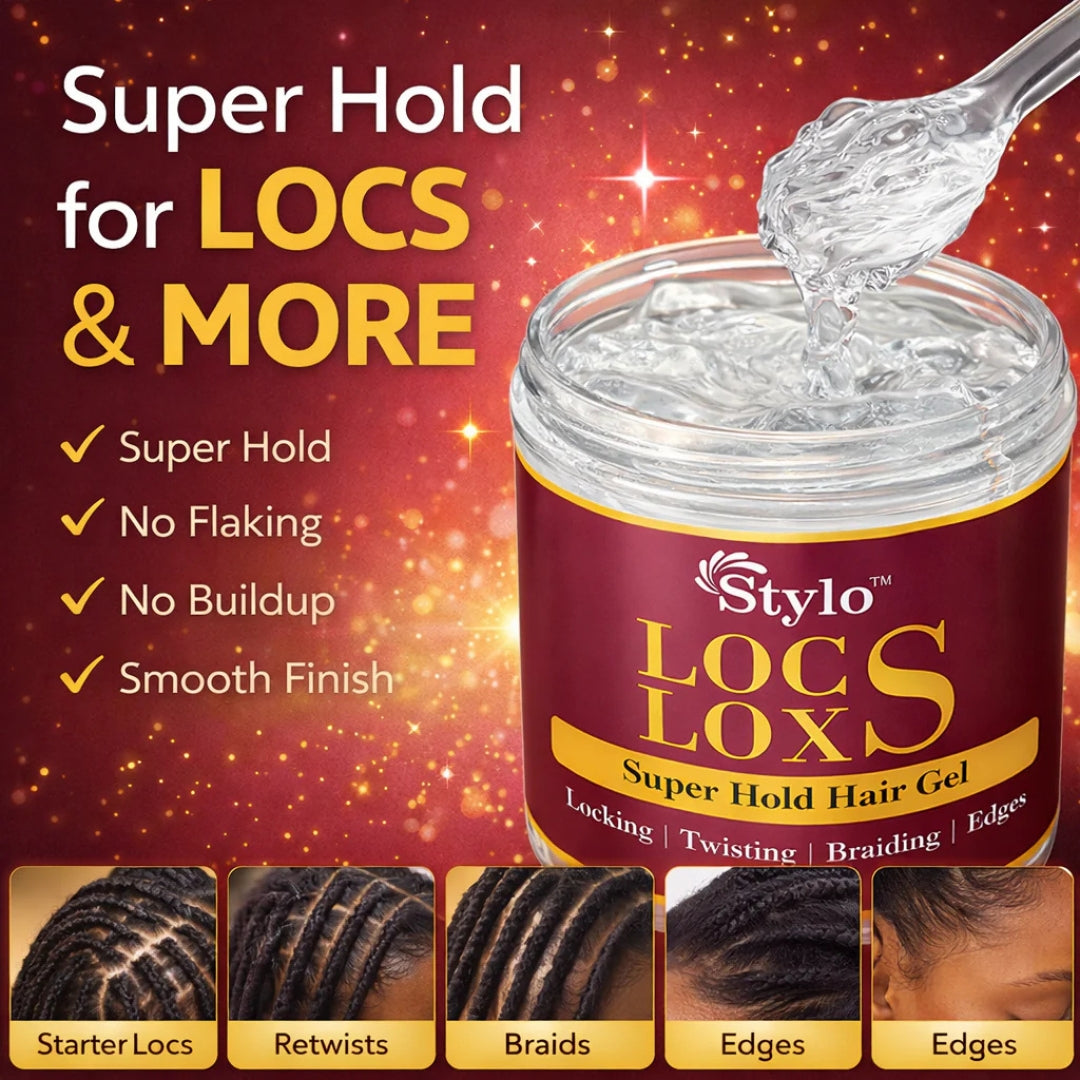 Stylo™ Locs Loxs Super Hold Hair Gel Locking, Twisting, Braiding &amp; Edges 16oz
