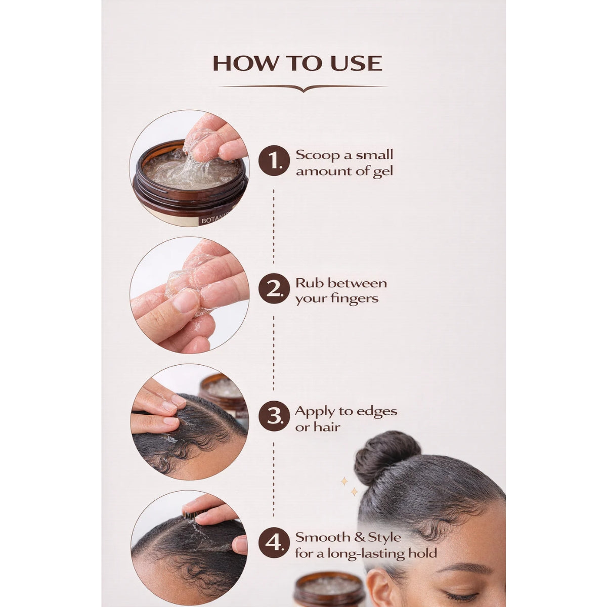 Botanic Batana Super Hold Hair Gel – Strong Hold, No Flakes (16oz)