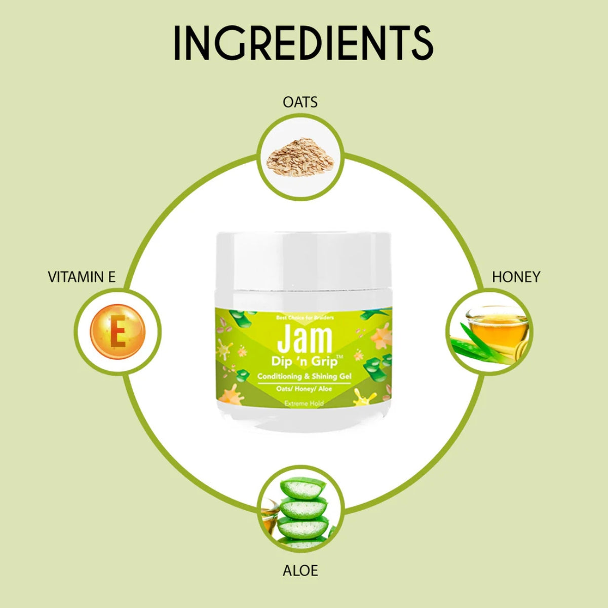 Jam Dip n Grip Conditioning &amp; Shining Gel Extreme Hold, All Hair Types (4oz)