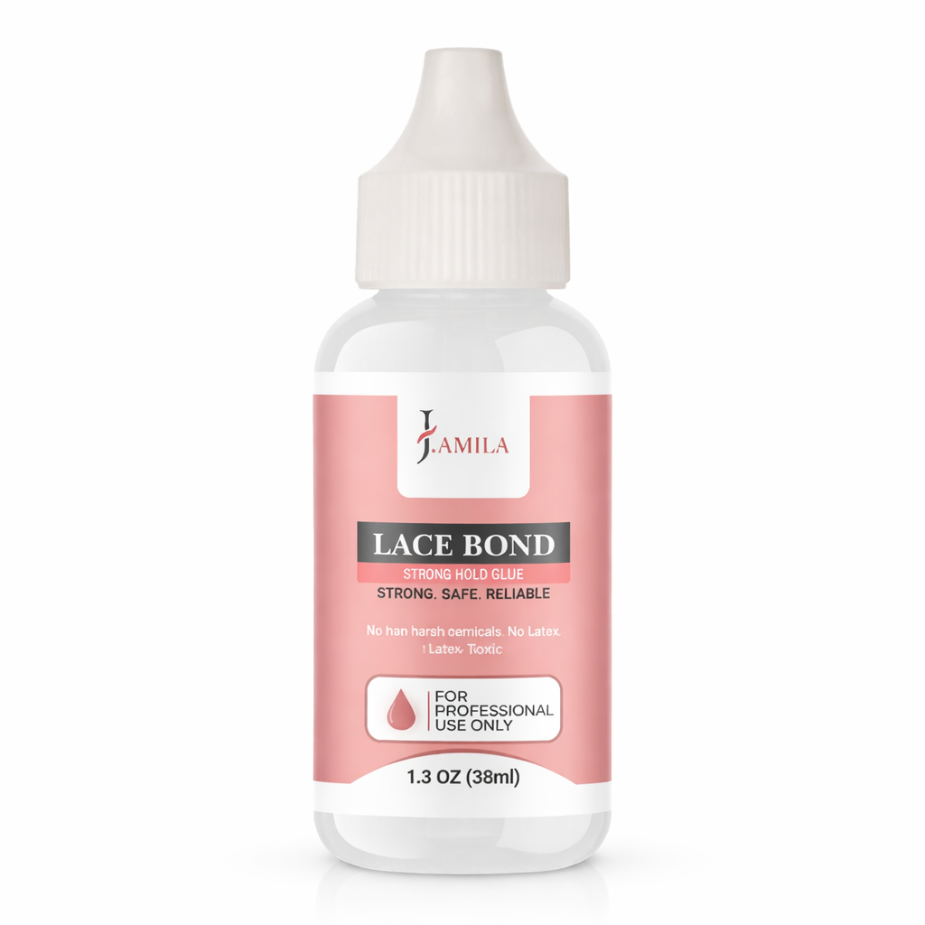 J.AMILA® Professional Lace Bond Strong, Safe, Reliable Hair Adhesive Water and Oil Resistant for Invisible Wig Bonding 1.3 oz 38ml
