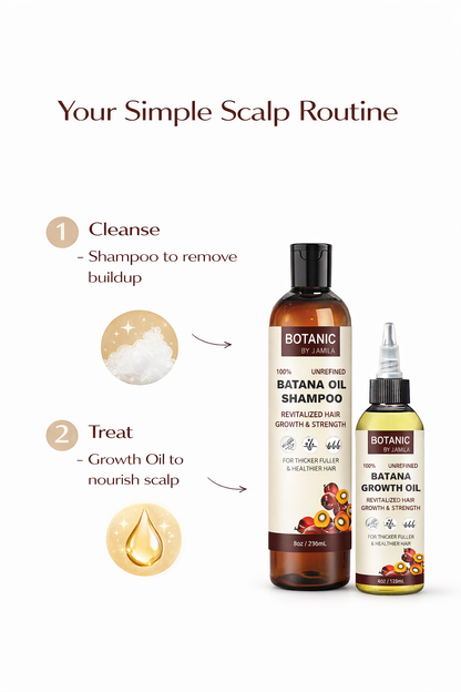 Botanic Hair Care. 100% Unrefined Scalp &amp; Growth Treatment Bundle