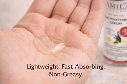 J. Amila Natural Silk Smoothing Serum with Olive Oil – Heat Protectant, Frizz Control &amp; High Gloss Shine for Natural Hair, Wigs &amp; Extensions (2 oz / 59.2 ml)