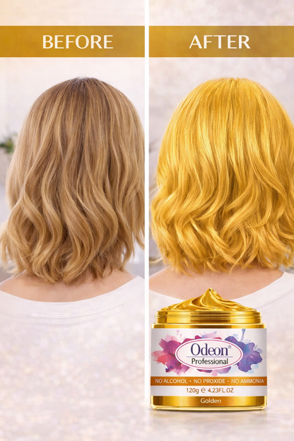 Odeon Professional Hair Color Wax Temporary Hair Dye For Women &amp; Men Gold (4.23oz)