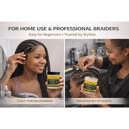 Jamila Natural Award-Winning Braiding ’N Shining Gel – Xtra Hold (8oz / 240ml)