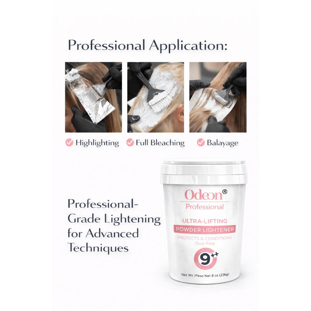 Odeon Professional Ultra-Lifting Powder Hair Lightener Up To 9++ level 8oz