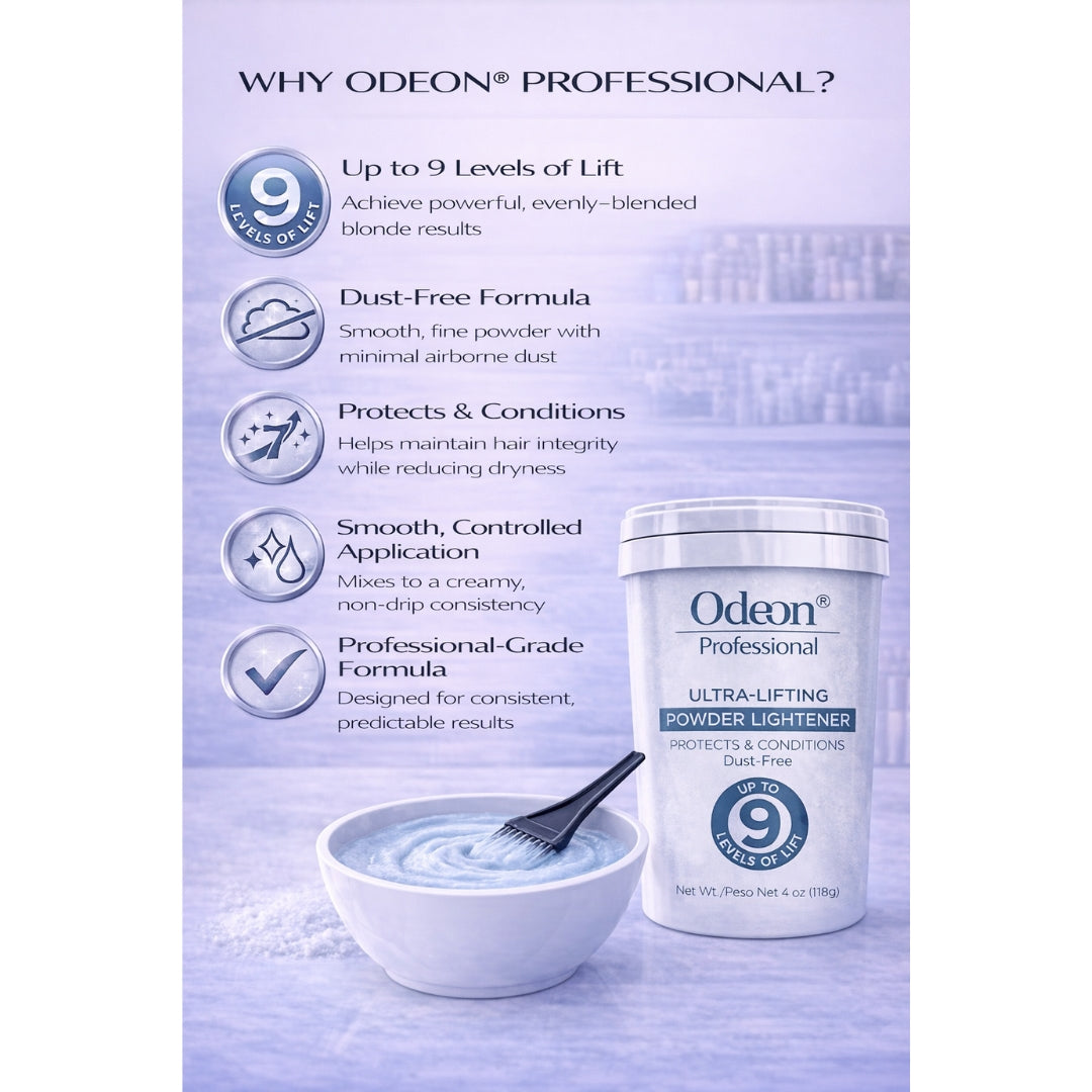 Odeon Professional Ultra-Lifting Powder Lightener up to 9 Level 4oz (118g)