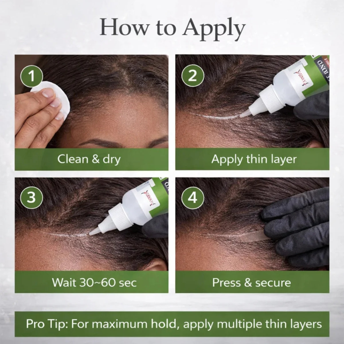 J.AMILA® Lace Bond Xtreme Hold Glue | Invisible, Non-Toxic Professional Wig Adhesive – 1.3 oz (38 ml)