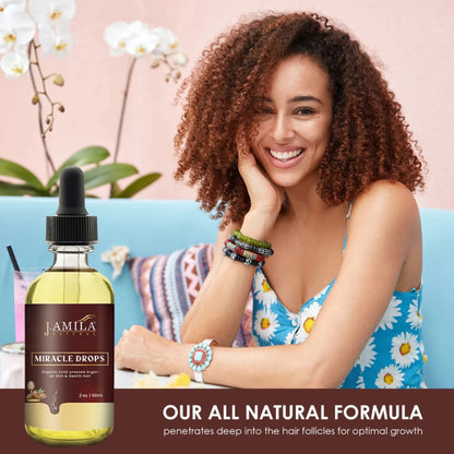 J. AMILA Miracle Drops Organic Cold-Pressed Argan Oil (2oz)