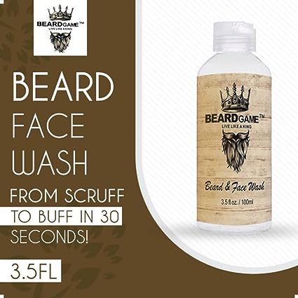 Beard Game Beard &amp; Face Wash for Men (3.5 fl oz)