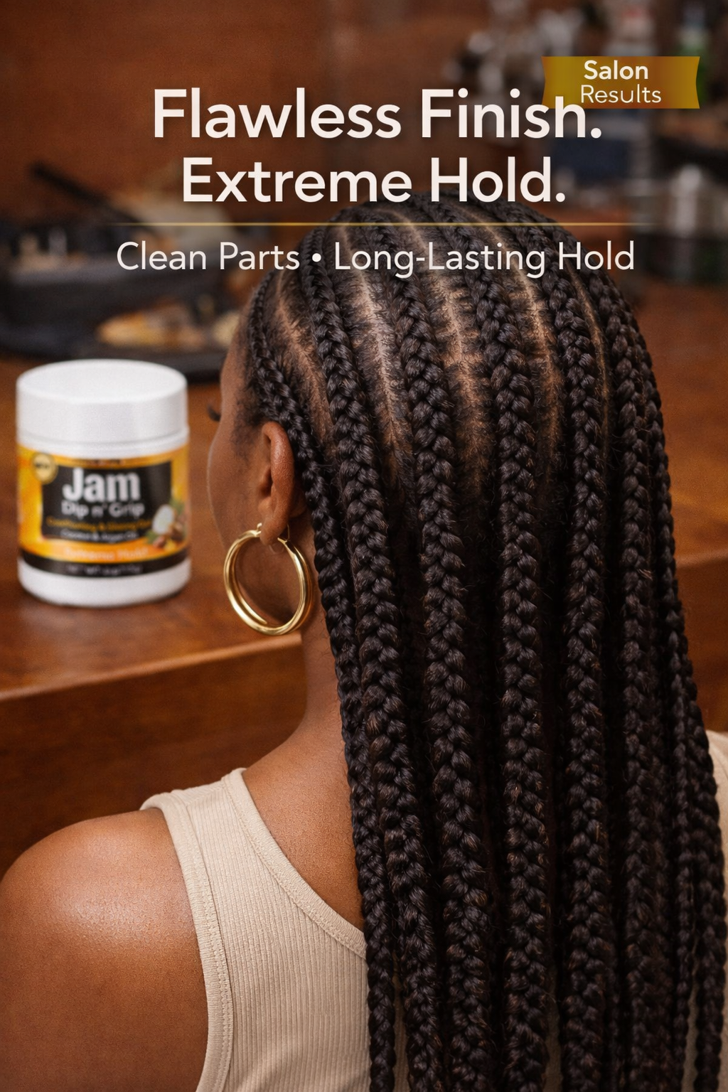 Jam Dip n’ Grip® Professional Extreme Hold Gel Braider Approved (6oz)
