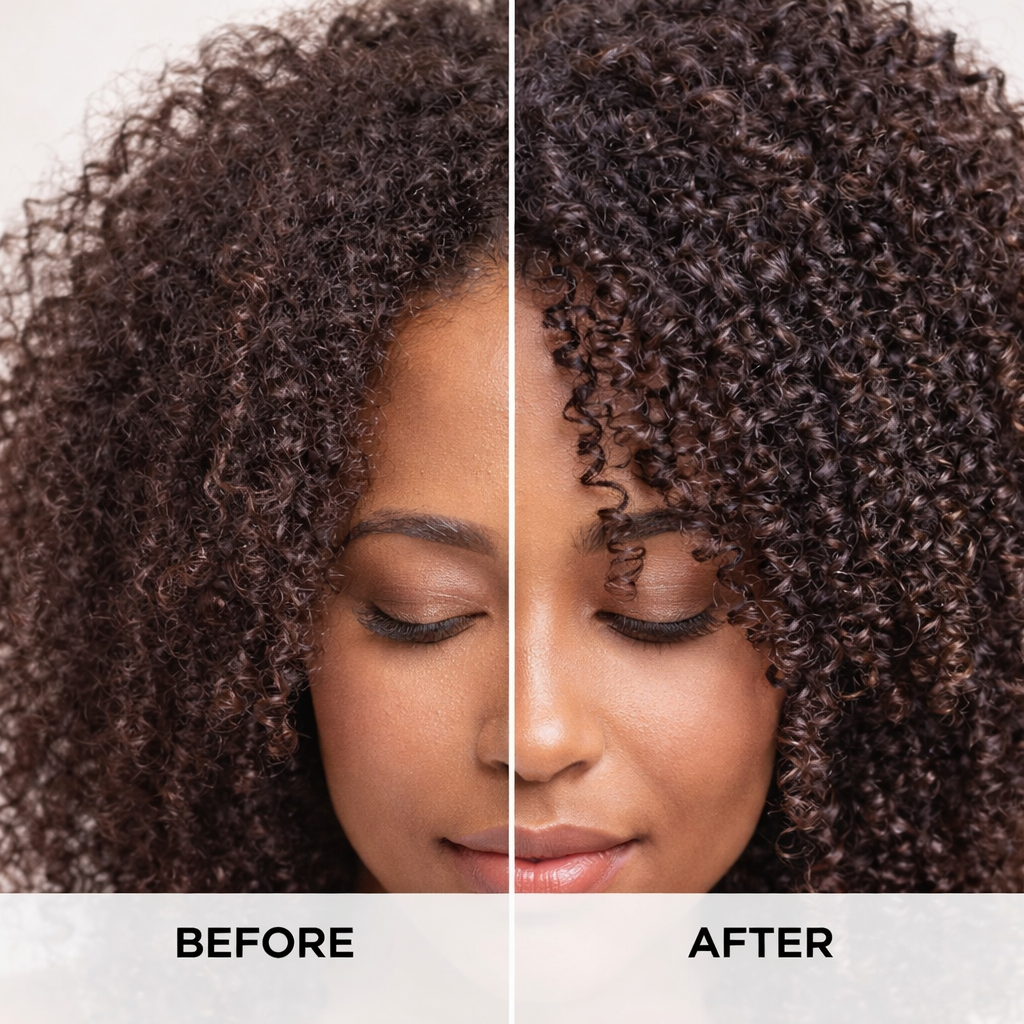 J. Amila Natural Styling Mousse Setting Lotion with Coconut Oil – Flexible Hold, Frizz Control &amp; Shine – For Wigs, Weaves &amp; Natural Hair (8oz)