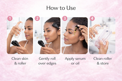 BESTIE Beauty Derma Roller for Edges &amp; Hairline – Supports Fuller-Looking Edges, At-Home Edge Care Tool